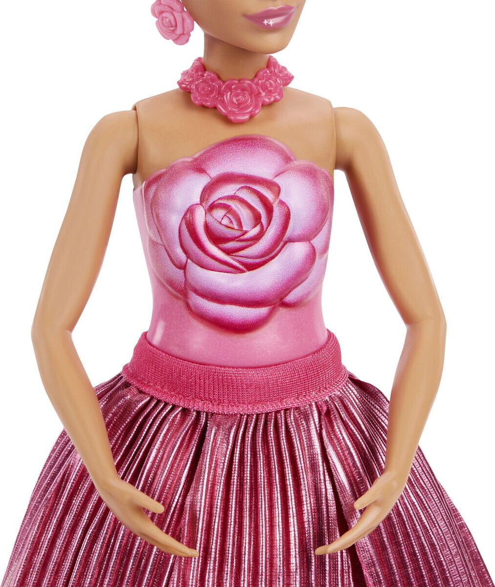Barbie Jmf59 - Petal Pop - Flower Reveal Dukke - Rød Rose