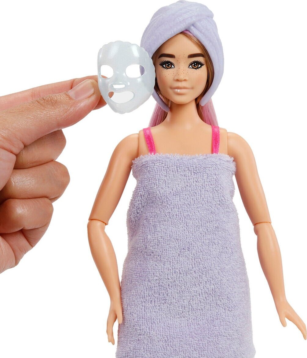 Barbie - Party Unboxed - Lyserød Curvy Dukke - 10 Overraskelser