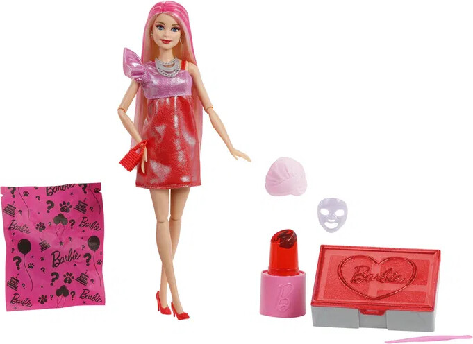 Barbie - Party Unboxed - Fødselsdags Dukke - 10 Overraskelser