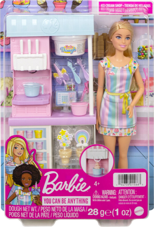 Diskriminere Distill Andragende Barbie Dukke - Isbutik Legesæt - You Can Be Anything | Se tilbud og køb på  Gucca.dk