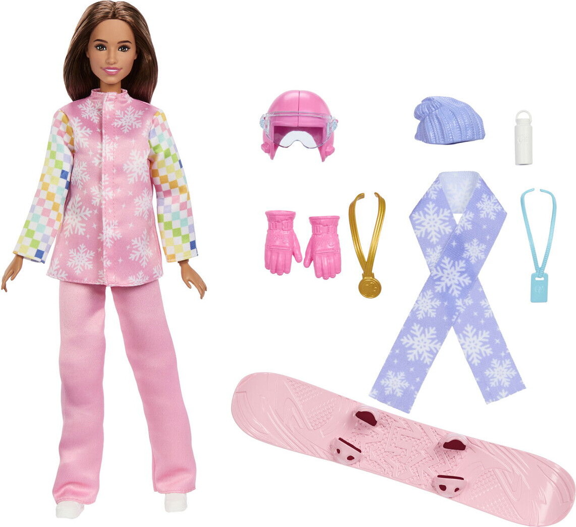 Barbie Jkf78 - Careers Deluxe Snowboarder Dukke - Mattel