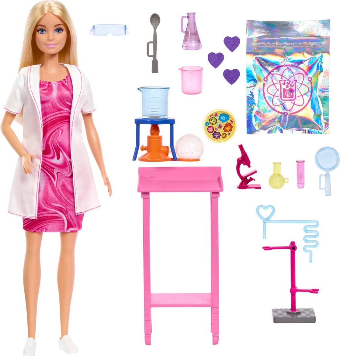 Barbie - Karriere Dukke - Deluxe Scientist Dukke Legesæt