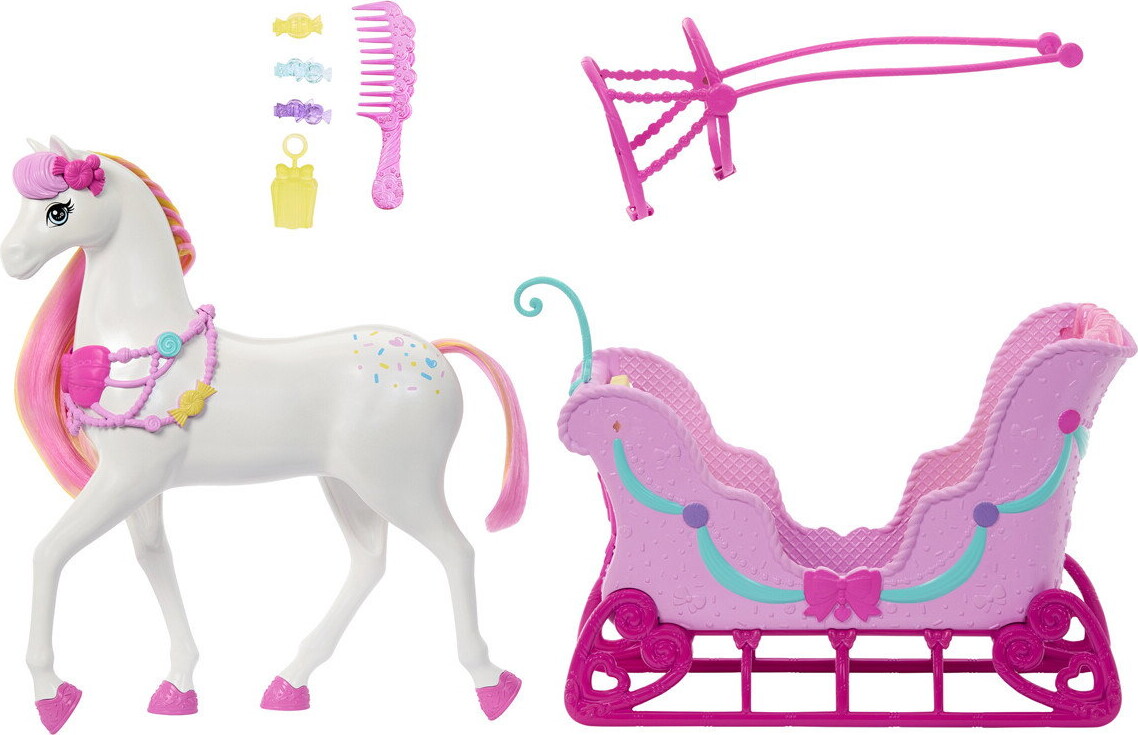 Barbie - The Nutcracker - Hest Slæde - Mattel Jnh63