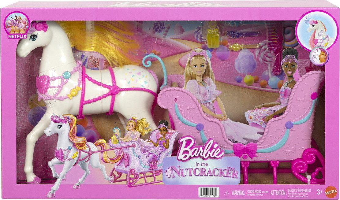Barbie - The Nutcracker - Hest Slæde - Mattel Jnh63