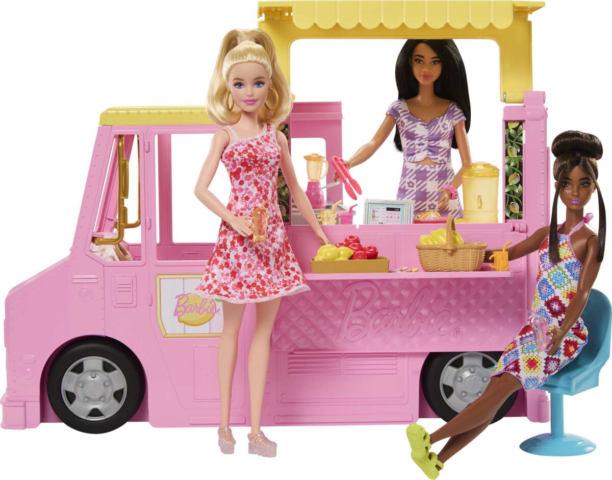 Barbie - Lemonade Truck Med Tilbehør - 25 Dele