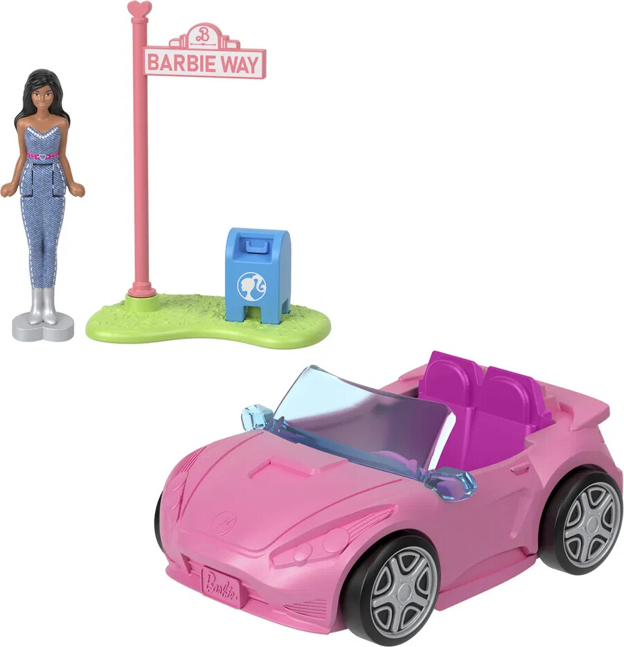 Barbie - Mini Barbieland Convertible Og Dukke - Mattel Hyf42