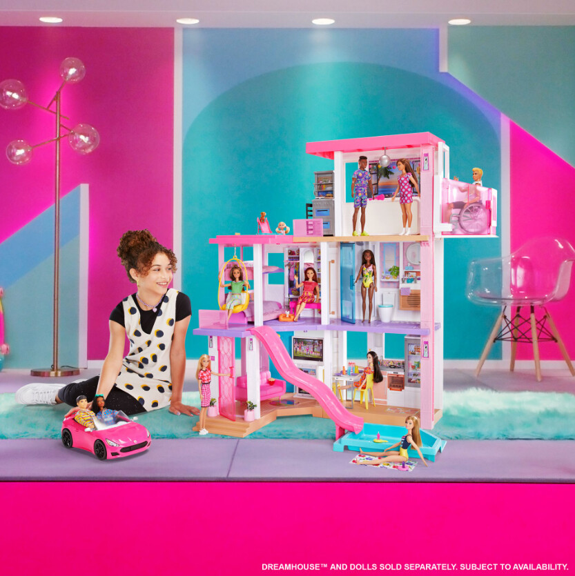 Barbie Bil - Cabriolet - Pink
