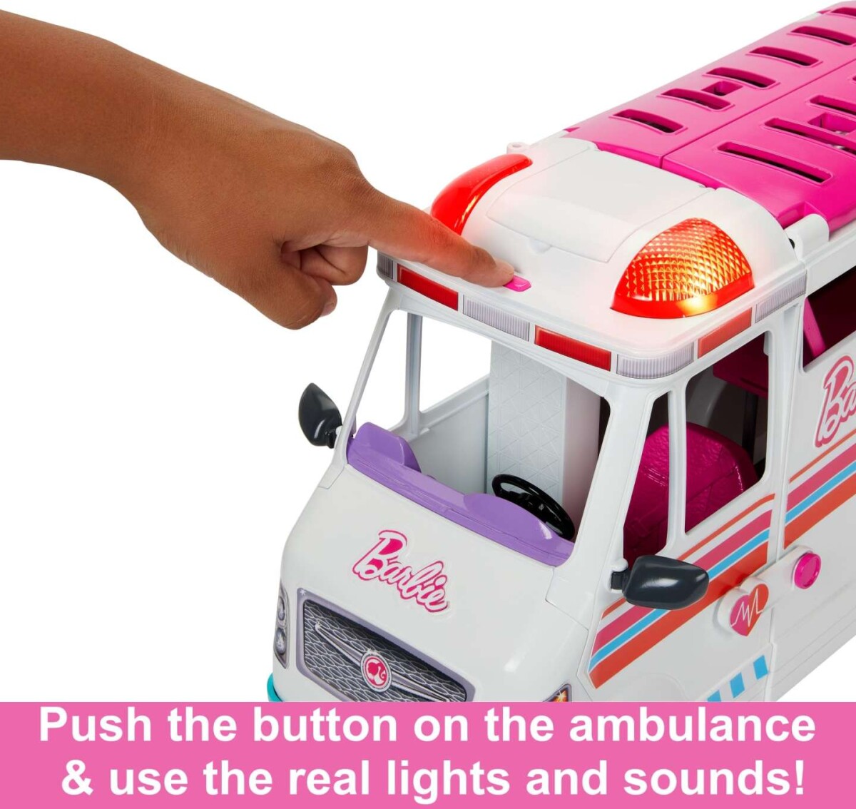Barbie - Ambulance Og Mobil Lægeklinik - 2-I-1 Køretøj