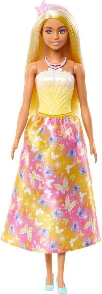 Barbie - Royal Prinsesse Dukke - Gul - Mattel Hrr09
