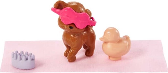 Barbie - Dukke Med Hundehvalp - Self Care Spa Day Legesæt
