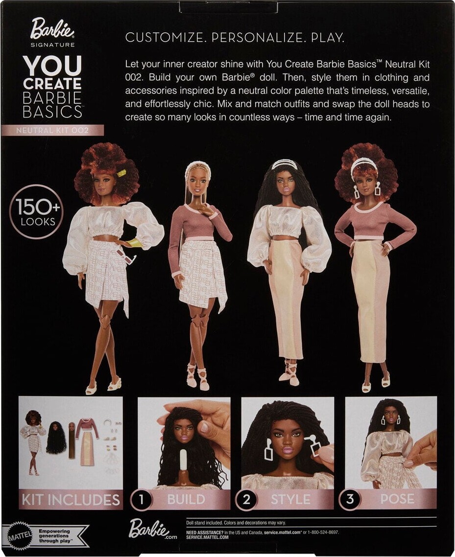 Barbie - Signature - You Create Basics - Black - Mattel Jjx36