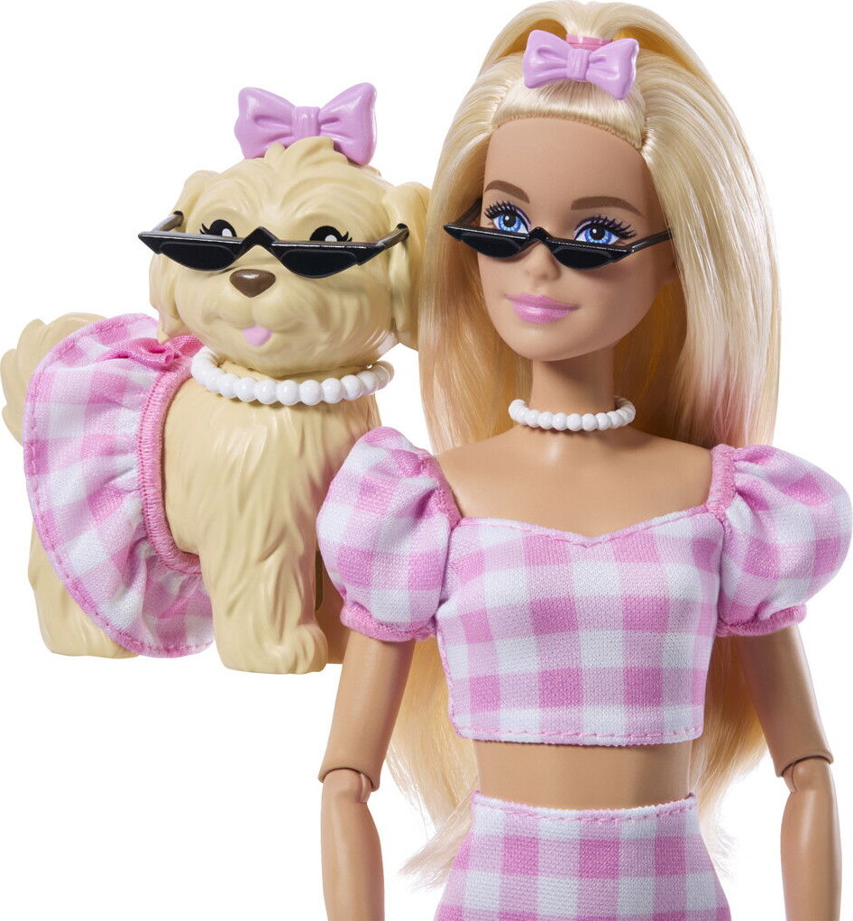 Barbie - Twinning Looks - Dukke Og Hund - Sløjfer
