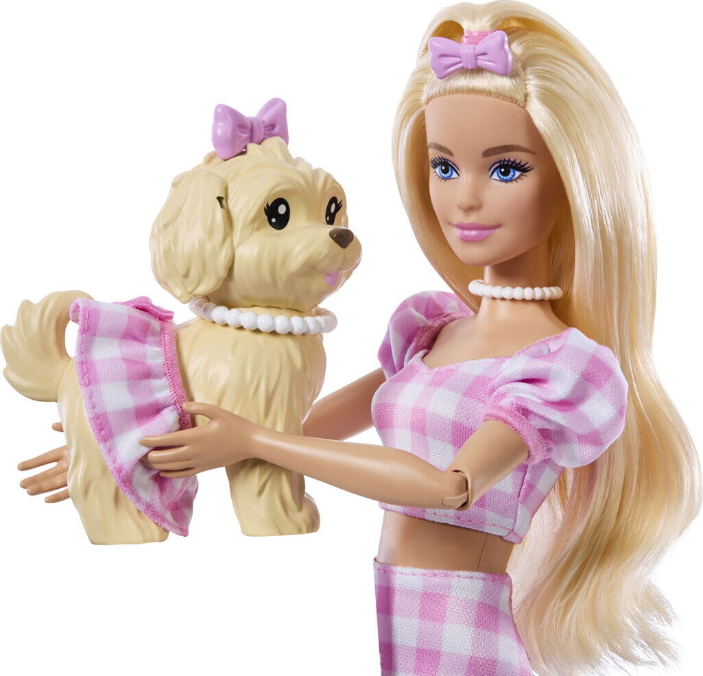 Barbie - Twinning Looks - Dukke Og Hund - Sløjfer