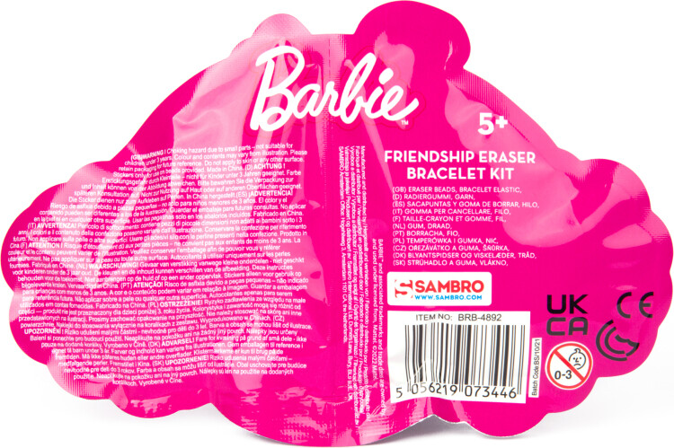 Barbie - Venskabsarmbånd Med Viskelæder