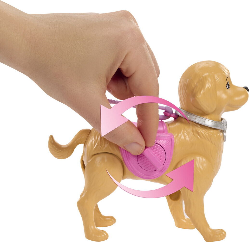 Barbie Jjb46 - Walk Potty Pup Malibu Dukke - Family Friends