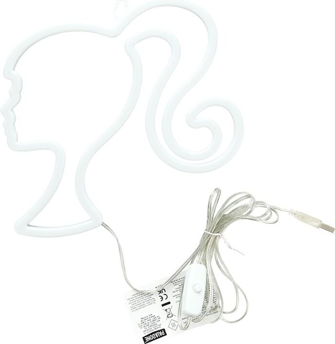 Barbie Lampe Til Væg - Led Neon - Pink