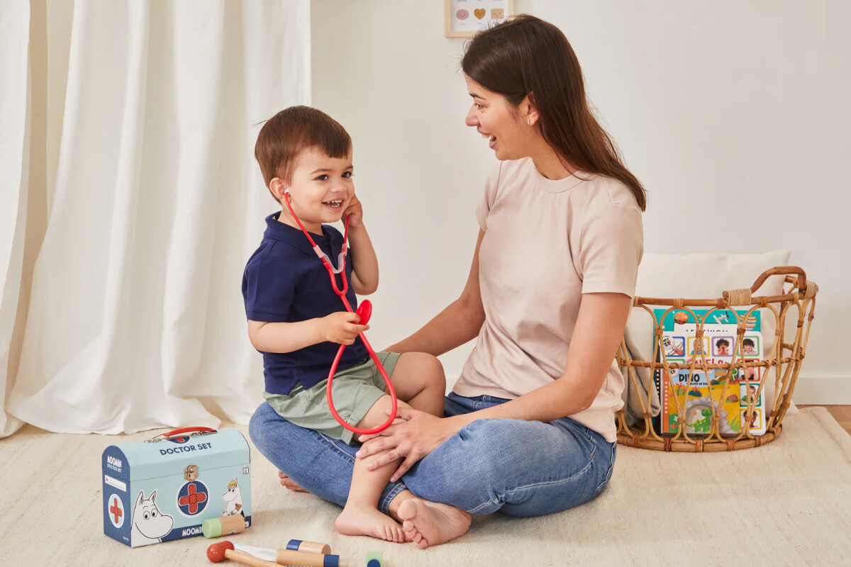 Lægetaske Legetøj Med Stetoskop - Mumitroldene