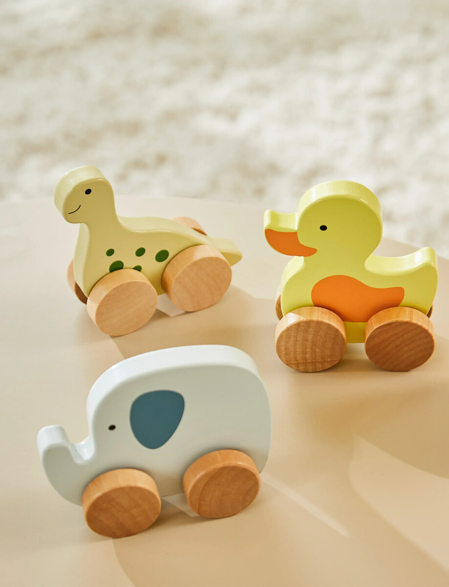 Skubbedyr I Træ - Dinosaur - Barbo Toys