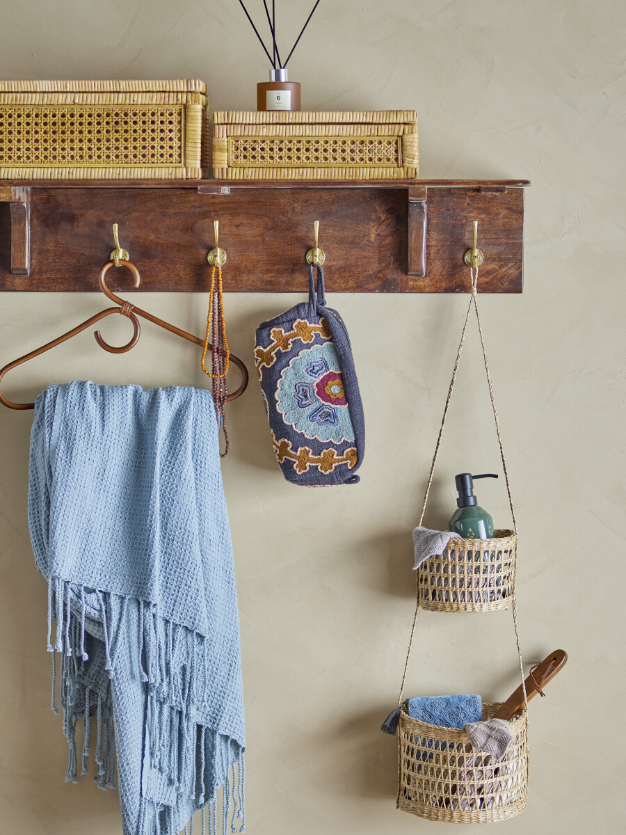 Bloomingville - Bari Kosmetikpung - Blå - Bomuld