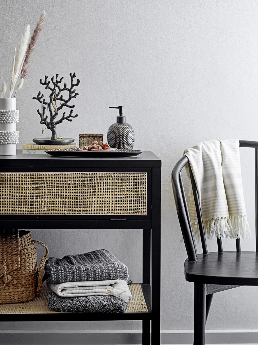 Bloomingville - Barrit Vase - Hvid - Stentøj - 20 5 Cm