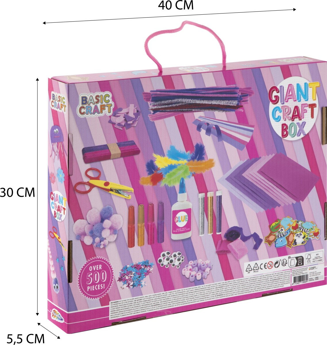 Basic Craft - Stor Hobby Boks - Pink