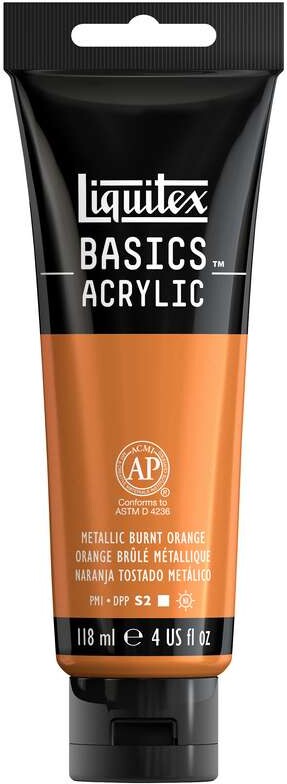 Liquitex - Basics Acrylic - Akrylmaling - Metallic Burnt Orange 118 Ml