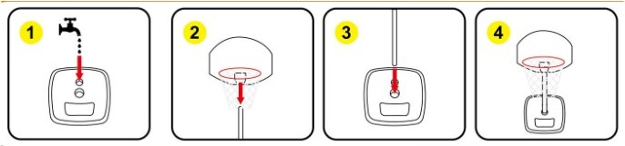 Dunlop - Basketball Stander - Indendørs - Inkl Bold - 117 Cm