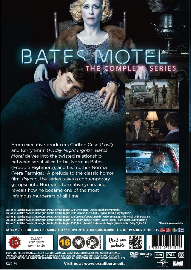 Bates Motel Complete Dvd Collection S1-S5