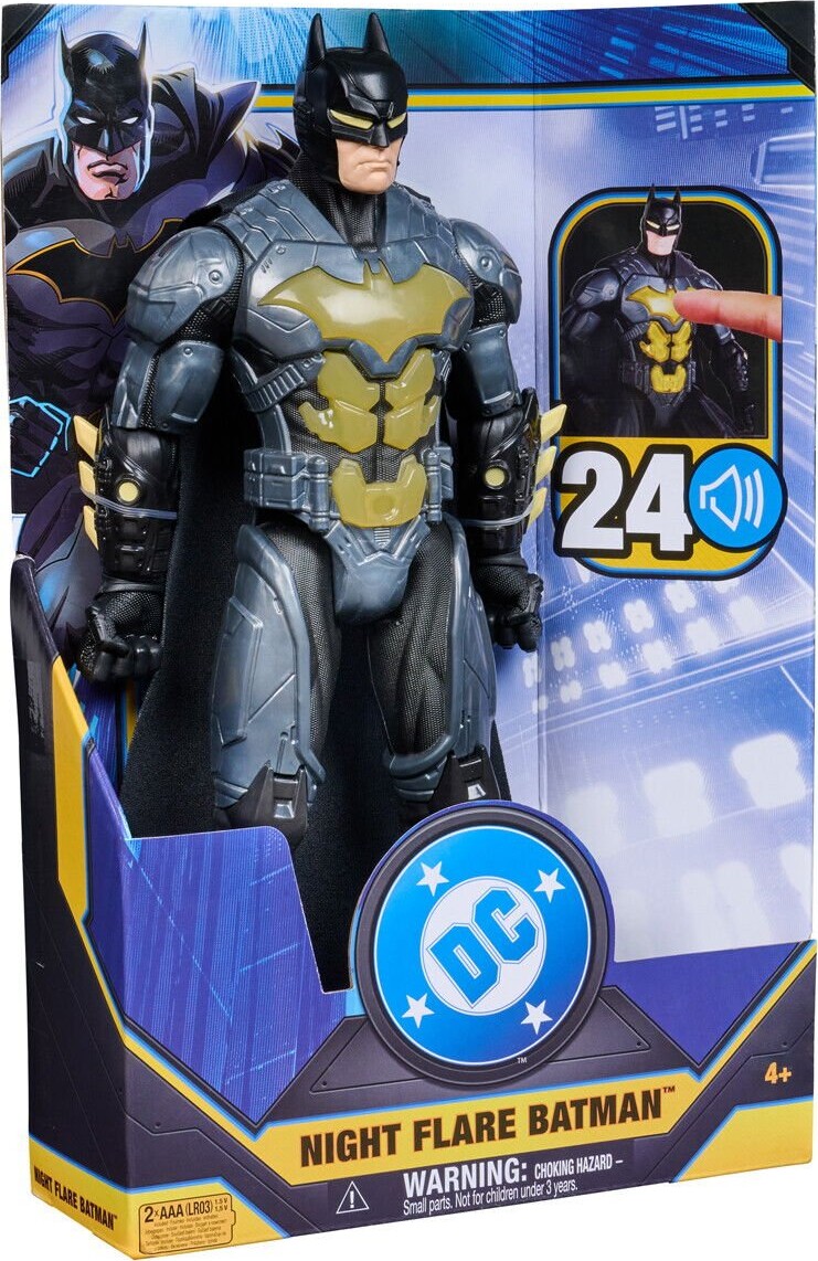 Batman - Dc Night Flare Batman Figur - 30 Cm - Med Lyd Og Lys