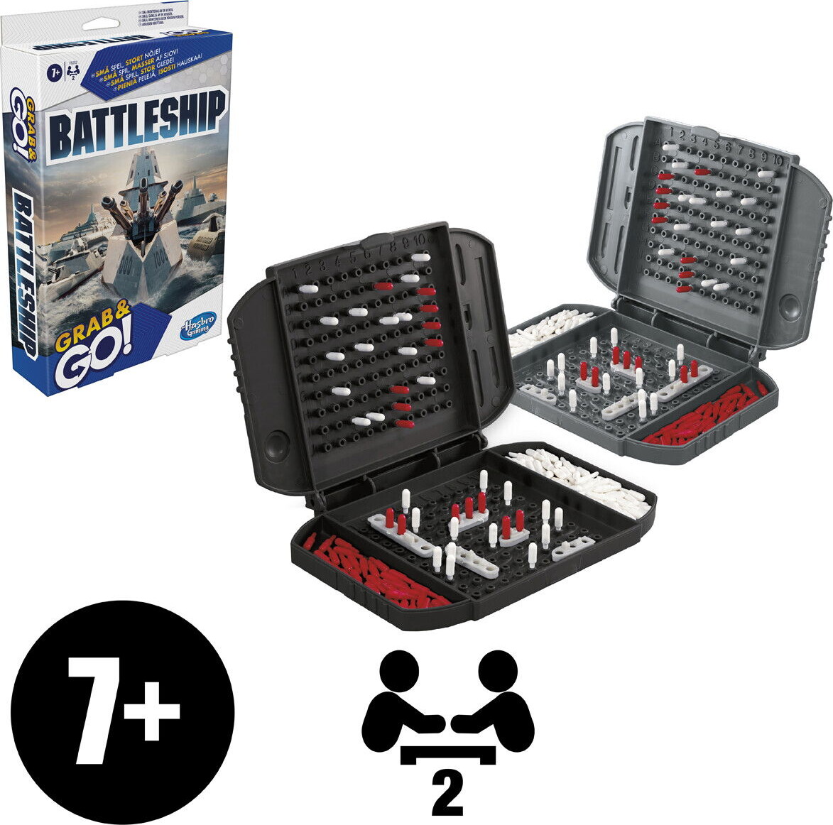 Battleship - Grab Go - Sænke Slagskibe Spil - Hasbro F8252