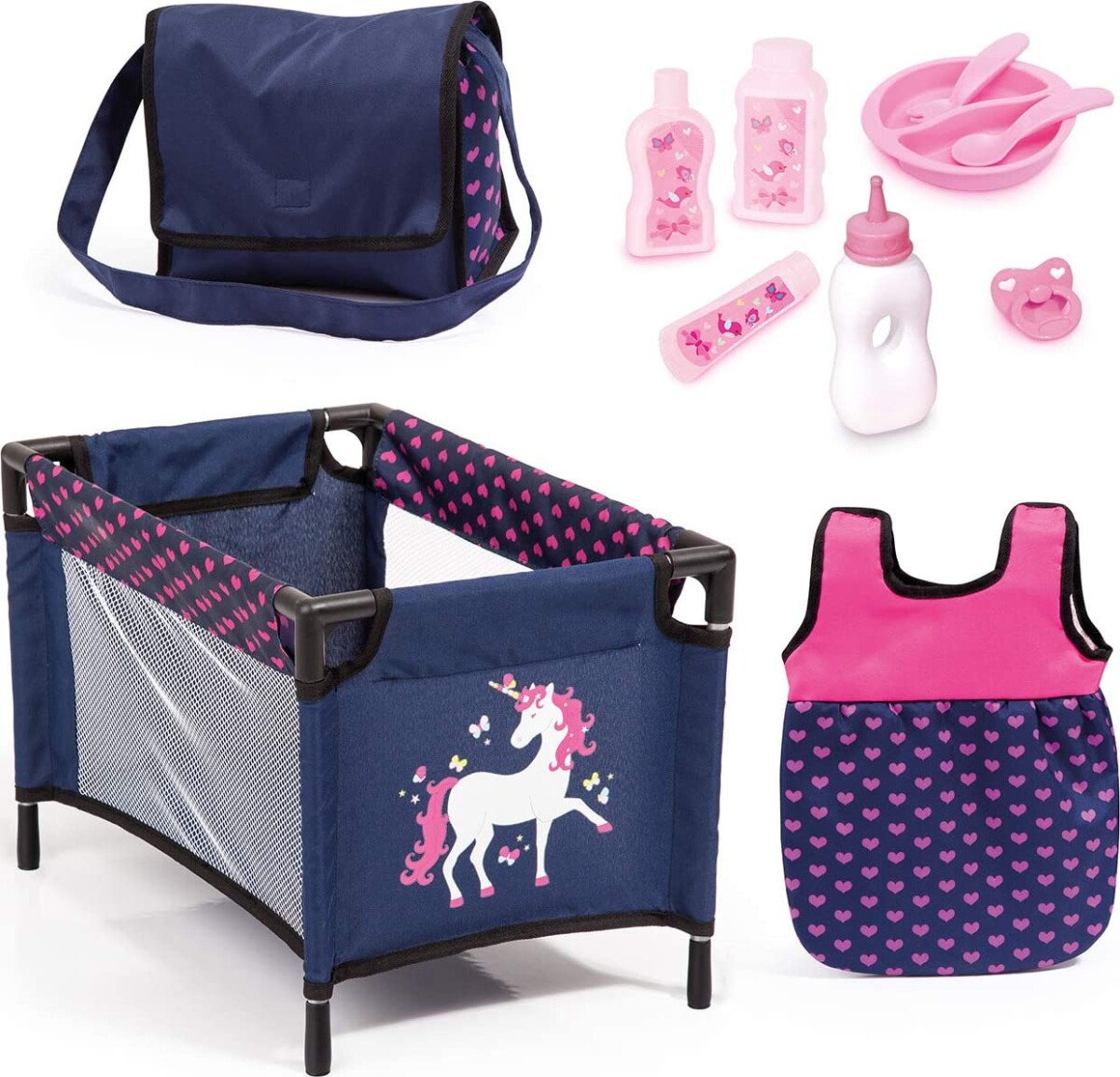 Bayer - Dukkevogn Mega Sæt - Navy