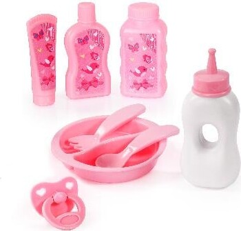 Bayer - Dukkevogn Legesæt Med Dukkeseng Og Dukketilbehør