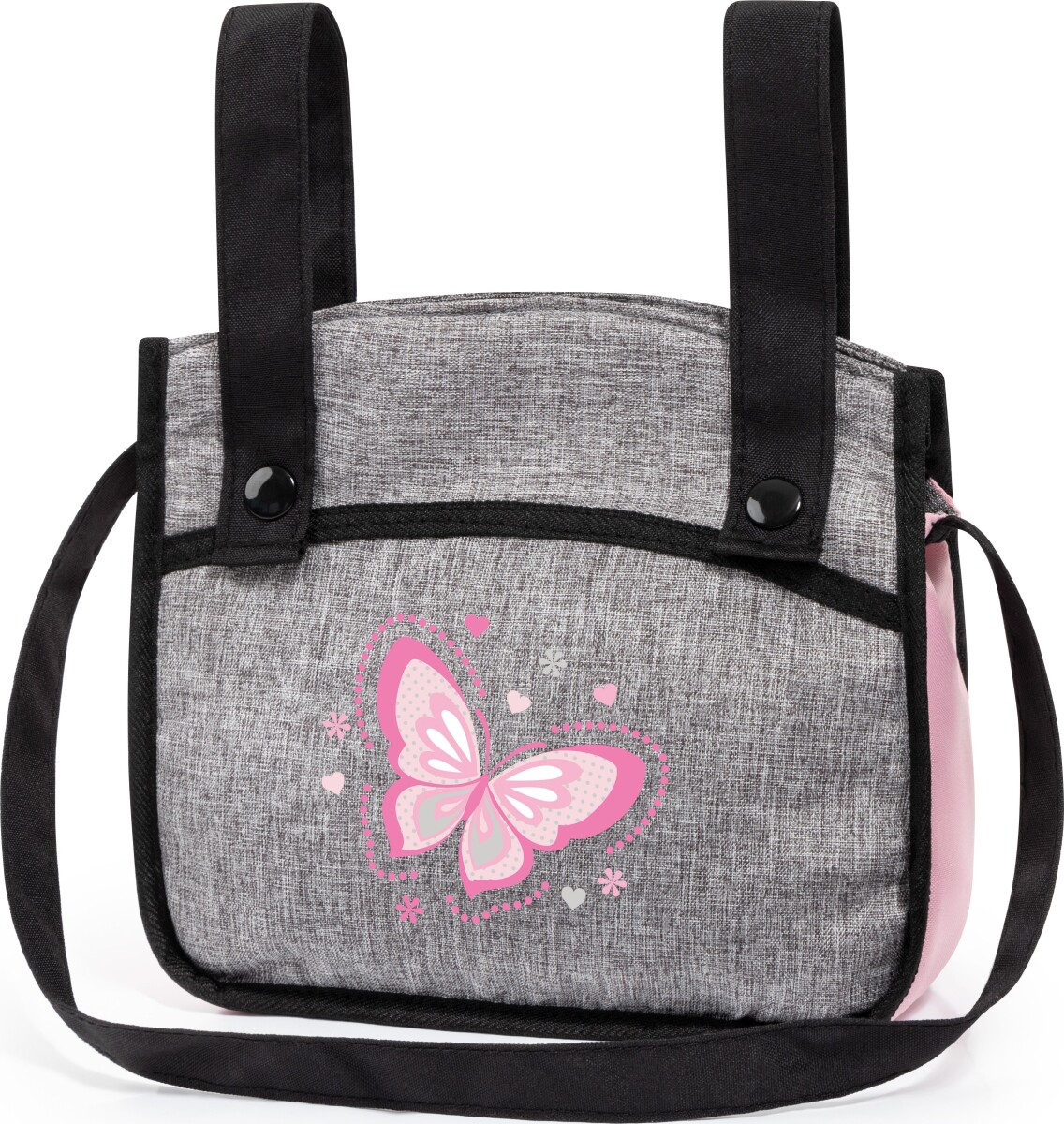 Bayer - Dukkevogn Mega Sæt - Xeo - Grå Og Pink