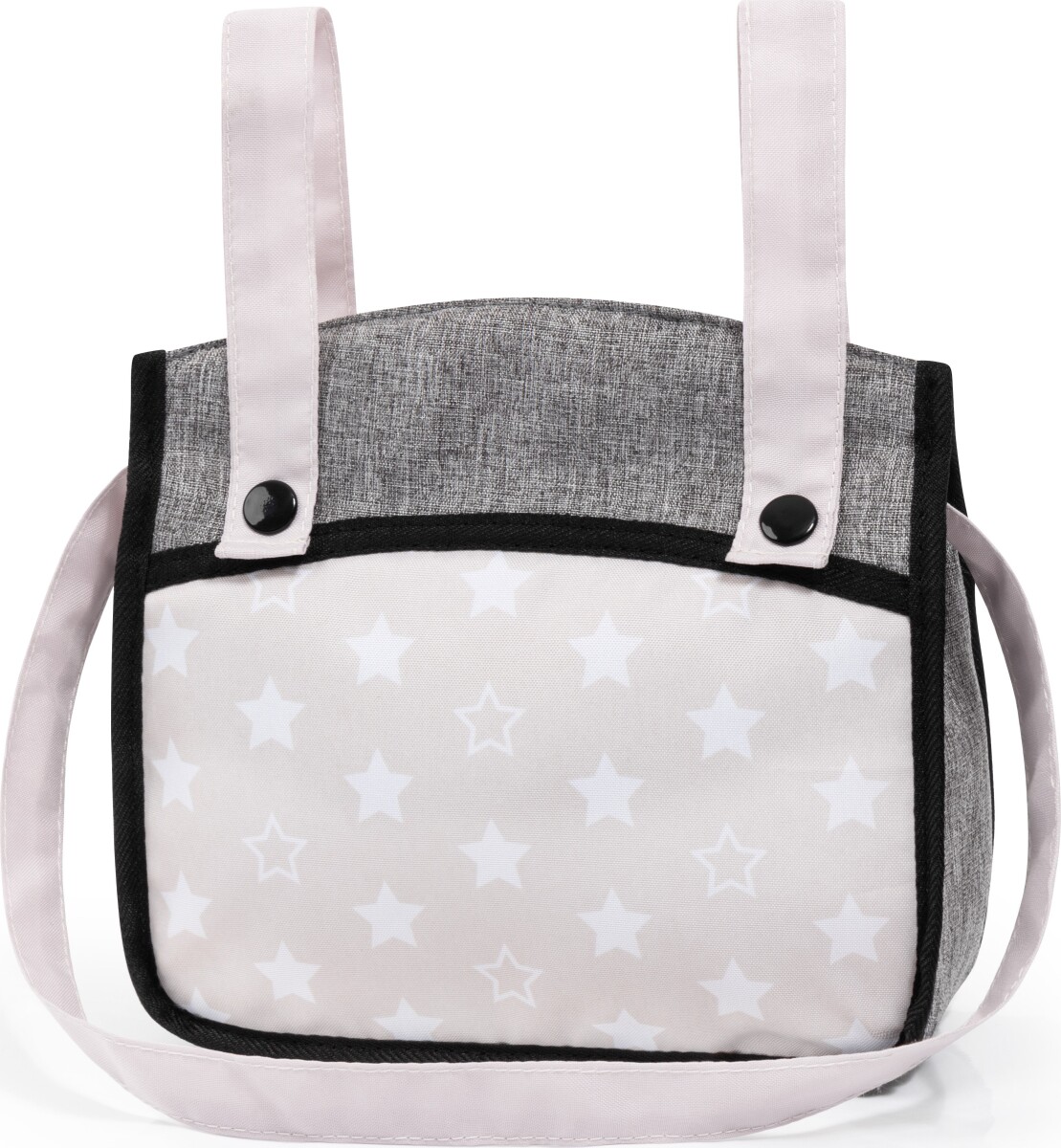 Bayer - Dukkevogn Med Drejehjul Og Taske - Xeo Stars - Grå