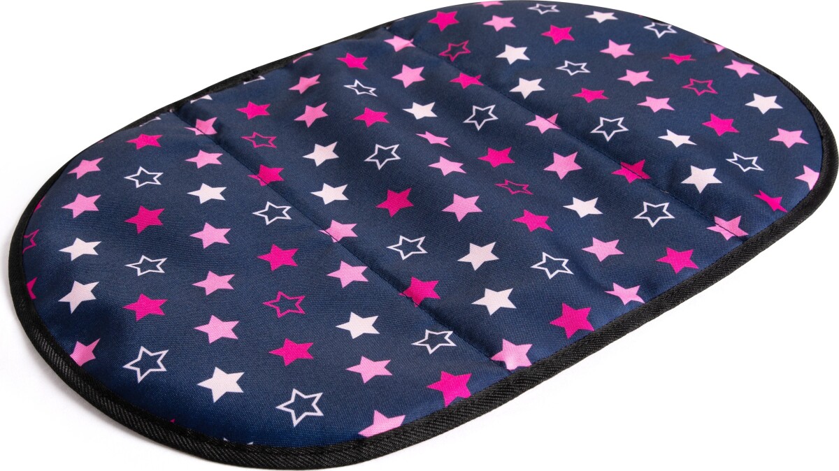 Dukke Pusletaske Med Puslepude Og Ble - Blå Og Pink - Bayer