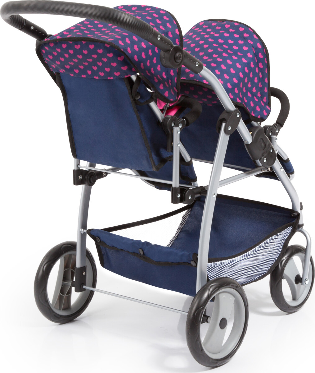 Bayer - Tvilling Dukkevogn - Navy