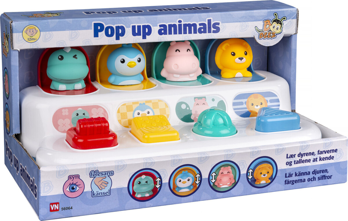 B-Beez - Pop-Up Animals Aktivitetscenter - Vn 56064