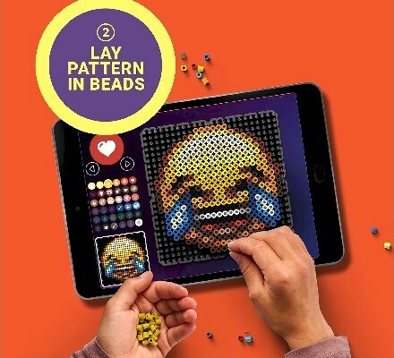 Beady Create Perler - Perlesæt Med 10800 Perler Og 4 Perleplader