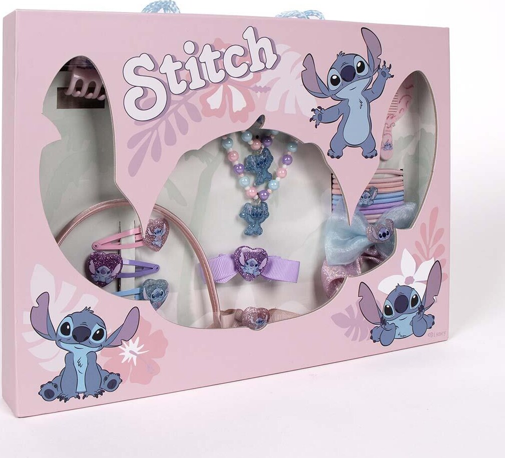 Stitch - Beautyboks Til Børn - 24 Dele