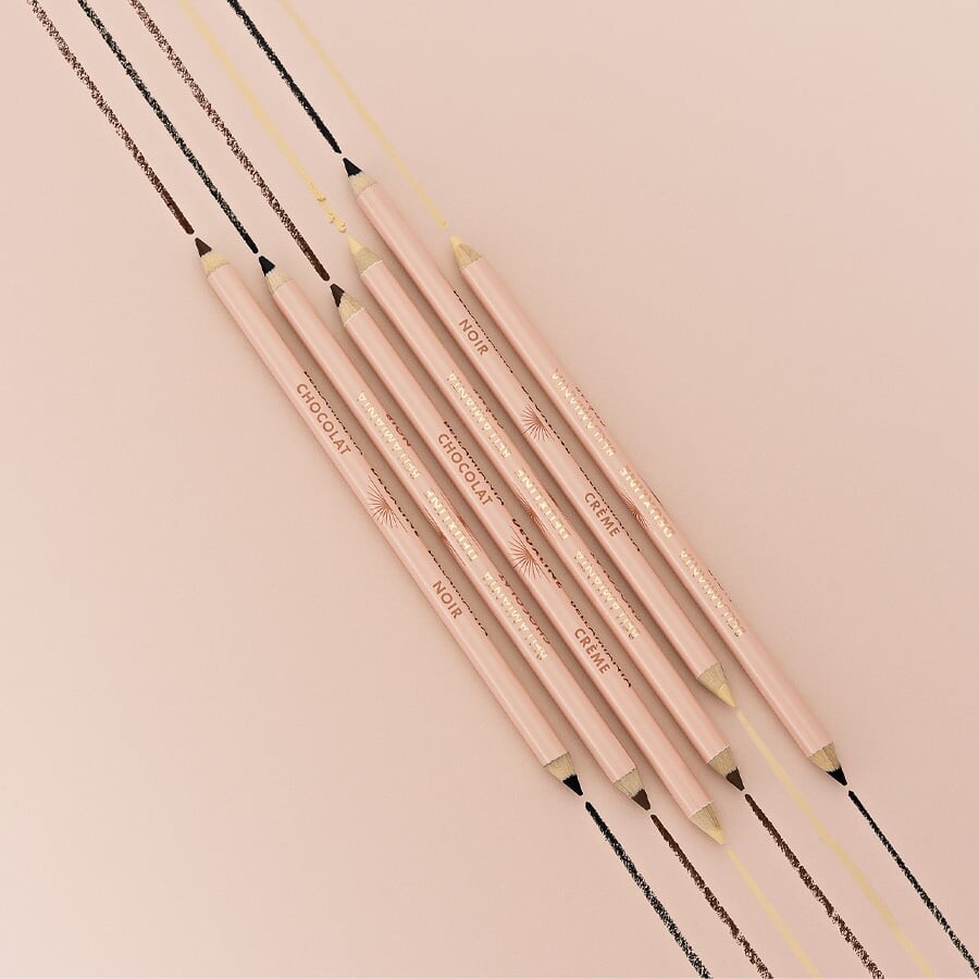 Bellamianta - Deuxline 2 In 1 Eyeliner Pencil - Cream And Black - 16G