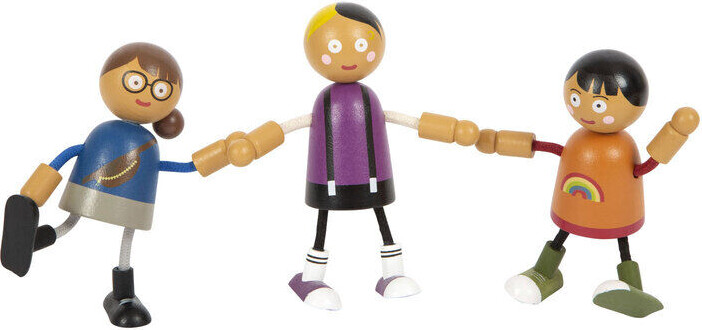 Dukker Til Dukkehus - Familie Med Baby - Træ - 8 Stk - Small Foot