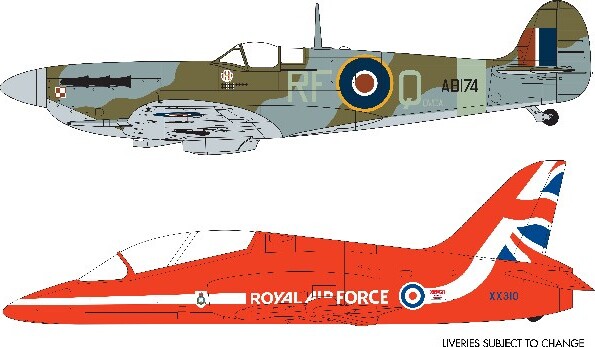 Airfix - Supermarine Spitfire Red Arrows Hawk Fly Byggesæt - 1 72 - A50187