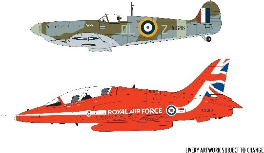 Airfix - Supermarine Spitfire Red Arrows Hawk Fly Byggesæt - 1 72 - A50187