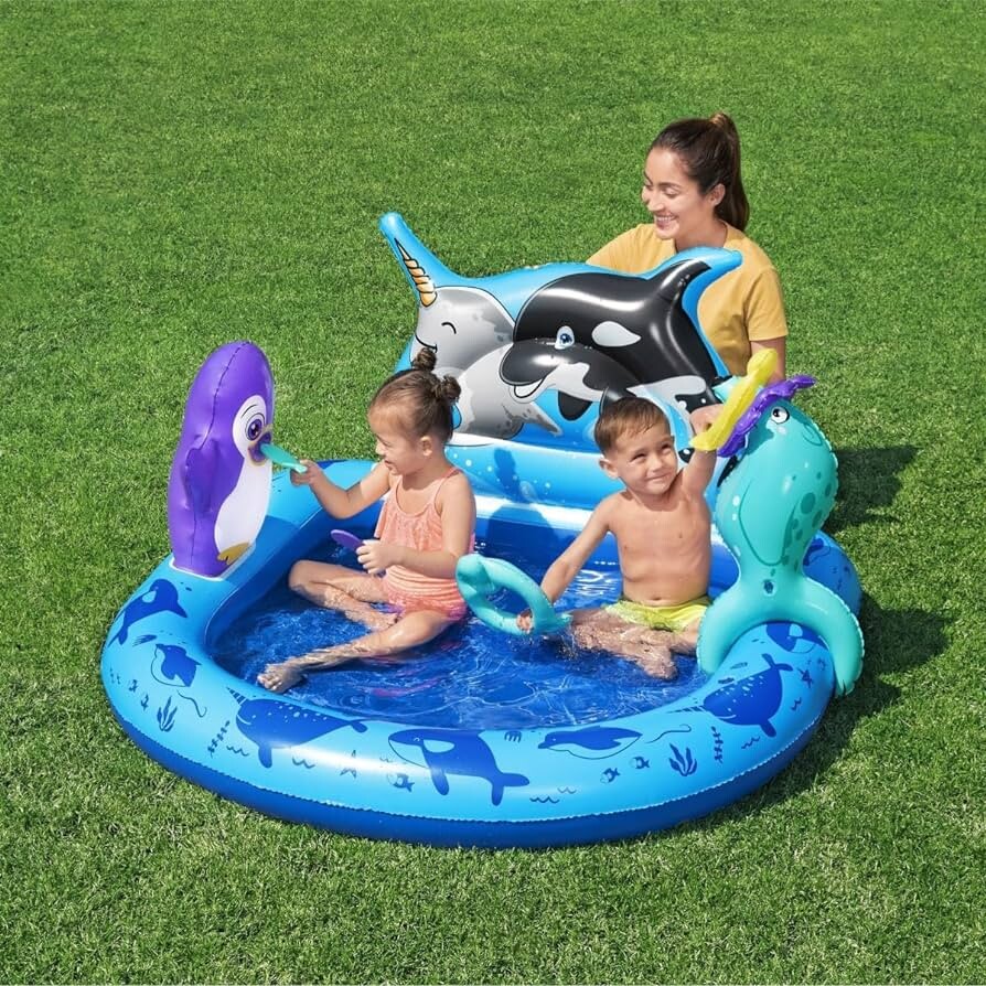 Bestway - Soppebassin Med Kastespil - Polarvenner - 53156