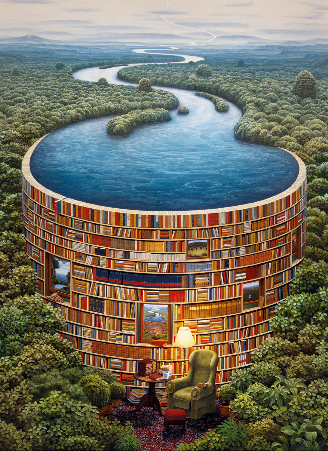 Clementoni Puslespil - Bibliodame - High Quality - 1000 Brikker