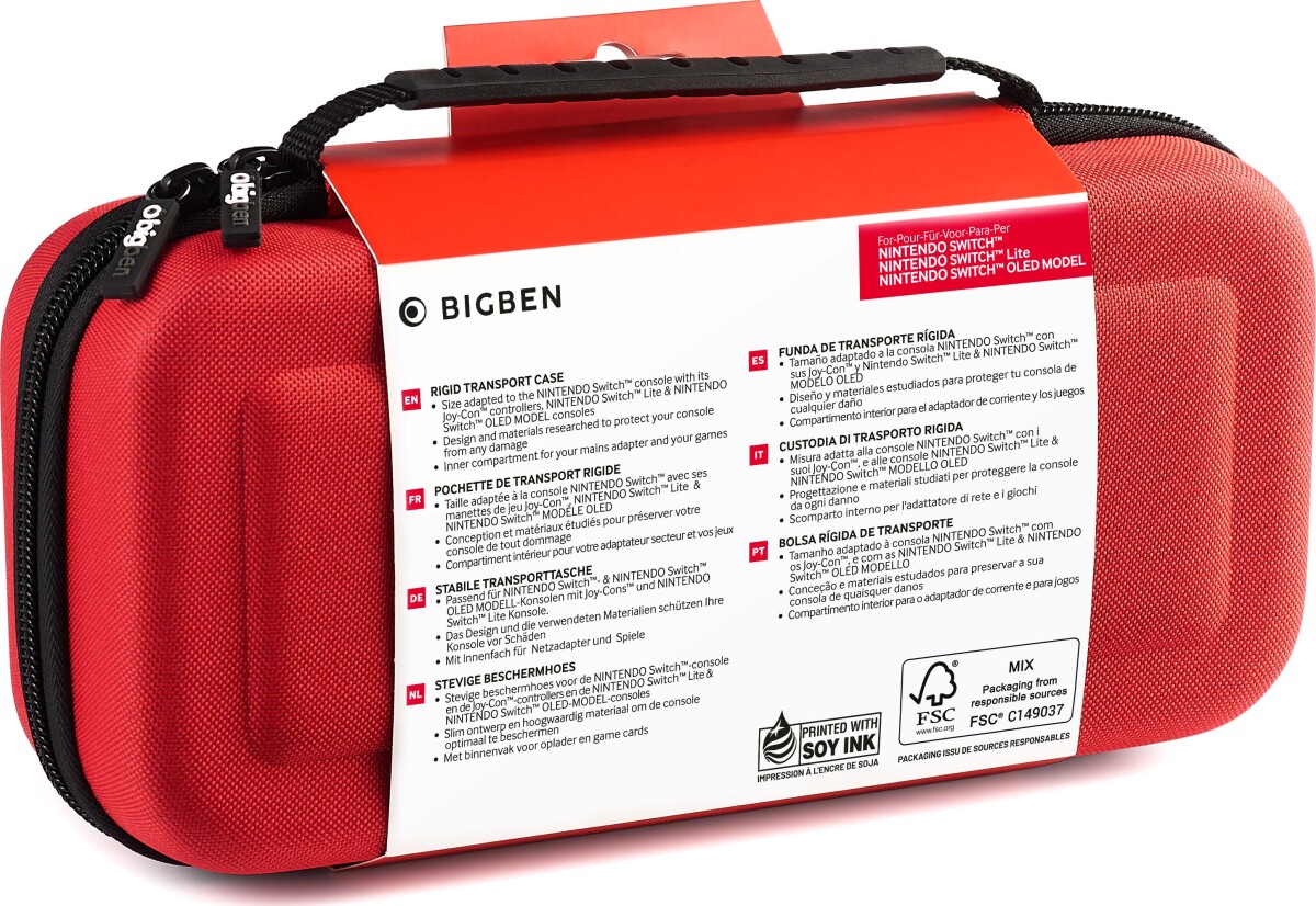 Bigben Bag Classic Xl Red Switch Liteswitch Oled