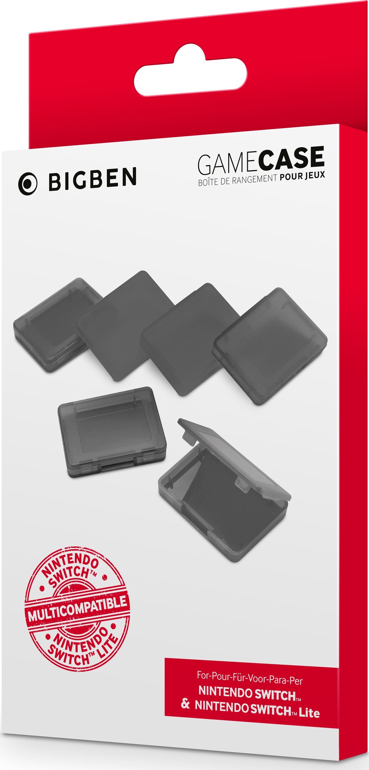 Bigben Game Case Set Black 6 Pieces