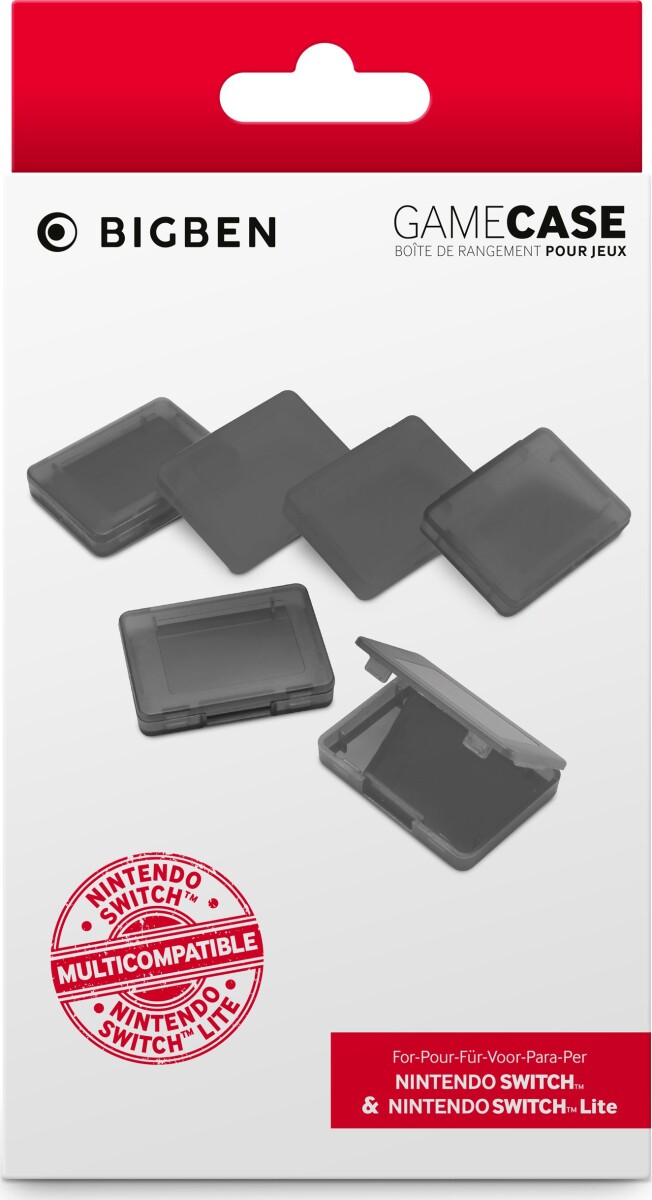 Bigben Game Case Set Black 6 Pieces