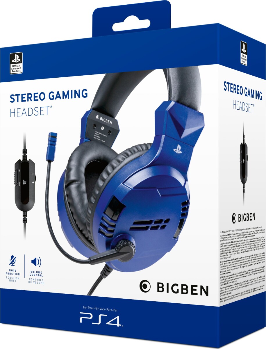 Bigben - Ps4 Stereo Gaming Headset - Blå