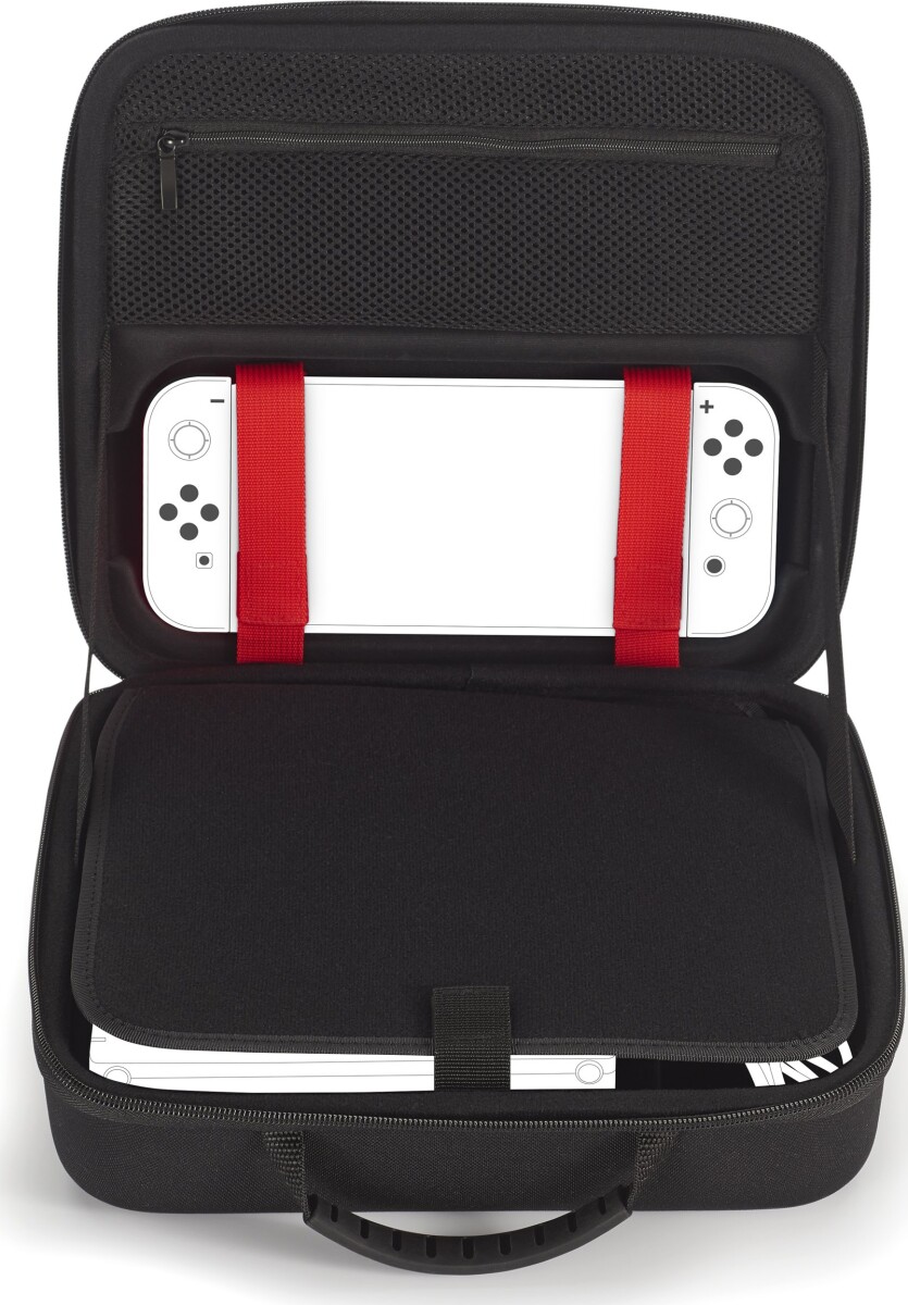 Bigben Storage Case Black Hard Case For Switch Including Docking Station